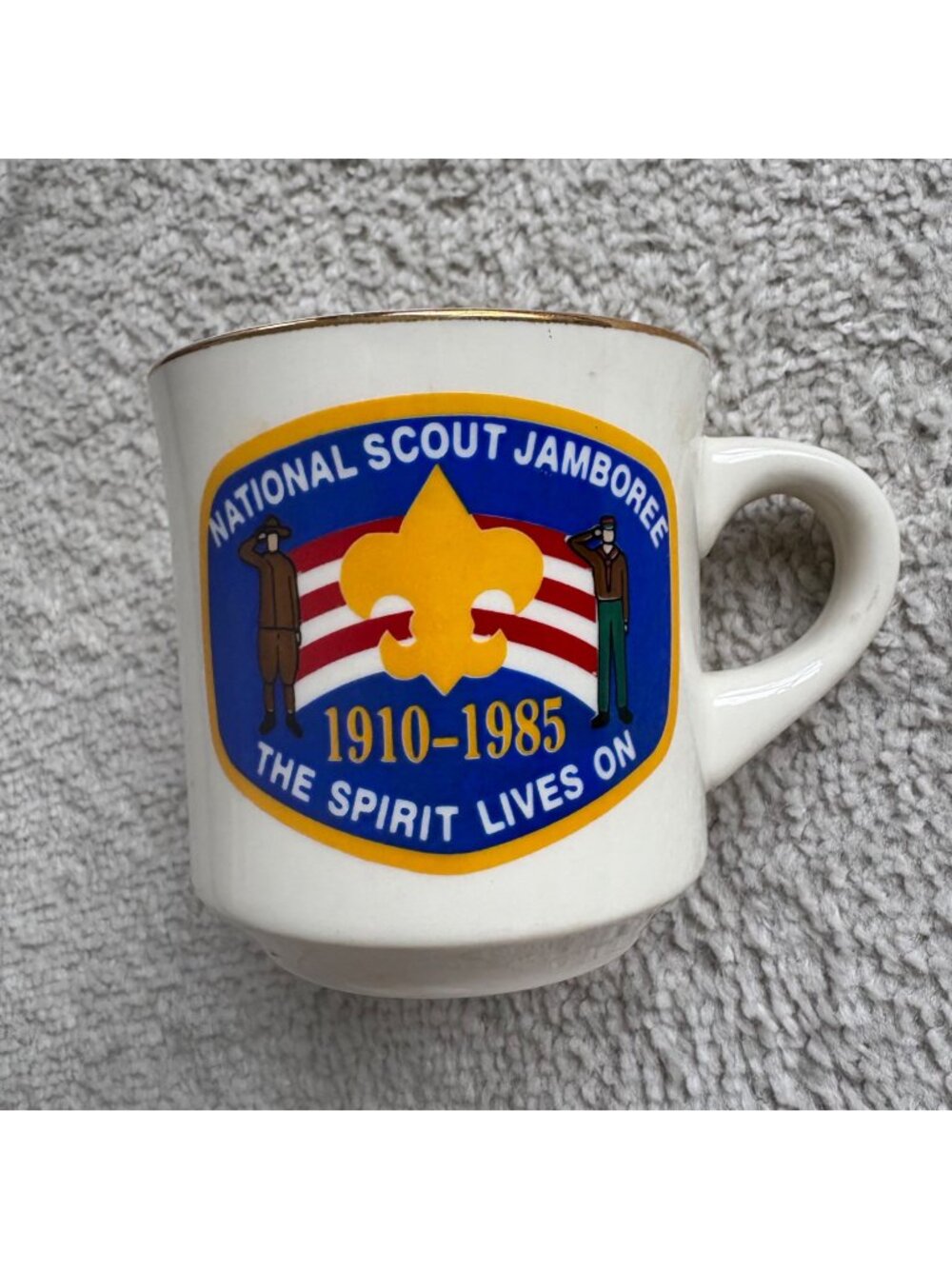 Vintage 1985 National Scout Jamboree Mug 75th Anniversary Boy Scouts of America